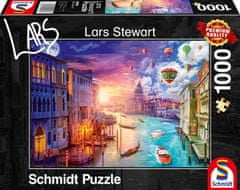 Schmidt Puzzle Den a noc: Benátky 1000 dílků