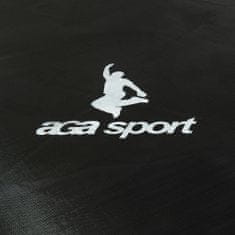 Aga Sport Pro Trampolína 430 cm Růžová + ochranná síť + žebřík + kapsa na obuv