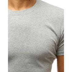 Dstreet Pánské tričko ELEGANT šedé rx2570 S