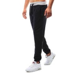Dstreet Pánské kalhoty tepláky černé ux2213 XL