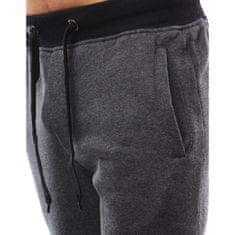 Dstreet Pánské kalhoty tepláky antracitové ux2215 XL
