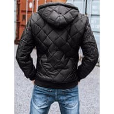 Dstreet Pánská podzimní bunda s kapucí černá FALL tx2601z M