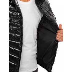 Dstreet Pánská stylová zimní bunda prošívaná s kapucí STREET černá tx3846 XL