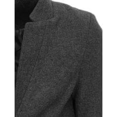 Dstreet Pánský jednořadý elegantní kabát MARCO tmavě šedá cx0430 XXL