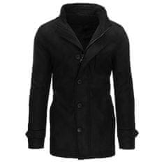 Dstreet Pánský jednořadý zimní kabát DON černá cx0435 L
