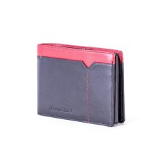 Buffalo Wild Černá/červená kožená pánská peněženka CE-PR-MR02-SNN.78_283001 Univerzální