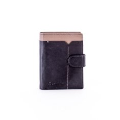 Buffalo Wild Černo-béžová kožená peněženka s kontrastním lemováním CE-PR-326L-FS.73_282994 Univerzální