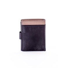 Buffalo Wild Černo-béžová kožená peněženka s kontrastním lemováním CE-PR-326L-FS.73_282994 Univerzální