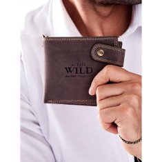 Buffalo Wild Hnědá pánská kožená peněženka s řetízkem CE-PR-2900-BIC.72_282983 Univerzální