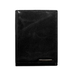 LOREN Černá pánská kožená peněženka bez zapínání CE-PR-FRM-70-01.23_288952 Univerzální