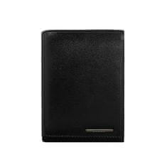 LOREN Pánská kožená peněženka s přihrádkami černá CE-PF-CRM-70-01.25_290339 Univerzální
