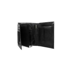 LOREN Pánská kožená peněženka s přihrádkami černá CE-PF-CRM-70-01.25_290339 Univerzální