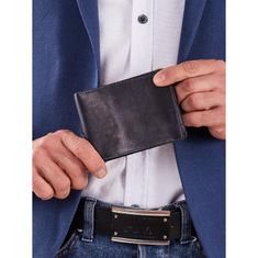 Buffalo Tmavě modrá pánská peněženka s nášivkou CE-PF-N992-HP-NAP.27_301070 Univerzální
