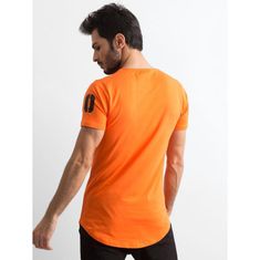 Factoryprice Oranžové pánské tričko s nápisem RT-TS-1-11119T.26_310843 L