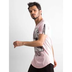 Factoryprice Růžové pánské tričko s potiskem RT-TS-1-11193T.29_310863 M
