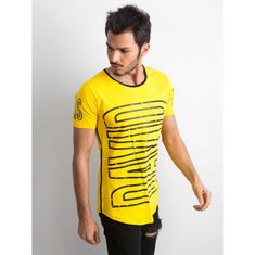 Factoryprice Pánské žluté tričko s potiskem RT-TS-1-11152T.22_310853 M