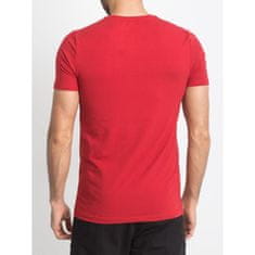 TOMMYLIFE Pánské červené tričko TOMMY LIFE 298-TS-TL-87310.03X_327387 S