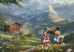 Schmidt  Puzzle Mickey & Minnie v Alpách 1000 dílků
