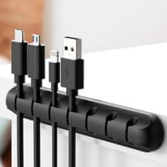 MOSH Silikonový organizér a držák na 7 USB kabelů Armosh RMSH-ORG-L