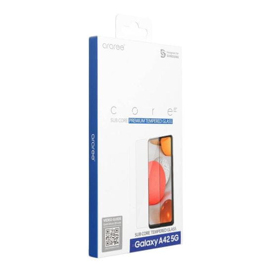 araree ochranné tvrzené sklo - Samsung Galaxy A42 5G - Transparentní KP14874