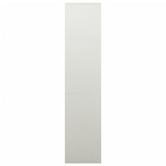 shumee Kancelářská skříň světle šedá 90 x 40 x 180 cm ocel
