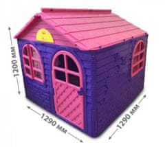 Doloni Dětský zahradní domeček fialovo-růžový