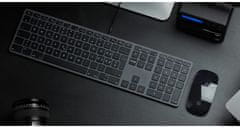 LMP USB klávesnice pro Mac s numerickým blokem CZ, hliníková, vesmírně šedá