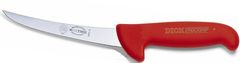 F. Dick Ergogrip Vykosťovací nůž se zahnutou čepelí a bezpečnostní rukojetí,neohebný, červený, 15 cm
