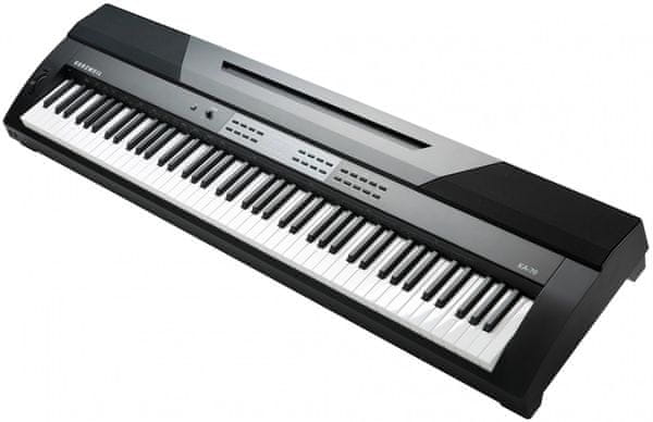  digitální piano kurzweil  KA70 krásný vzhled nastavitelná dynamika úhozu usb midi vestavěné reproduktory nastavitelná dynamika úhozu lcd displej 