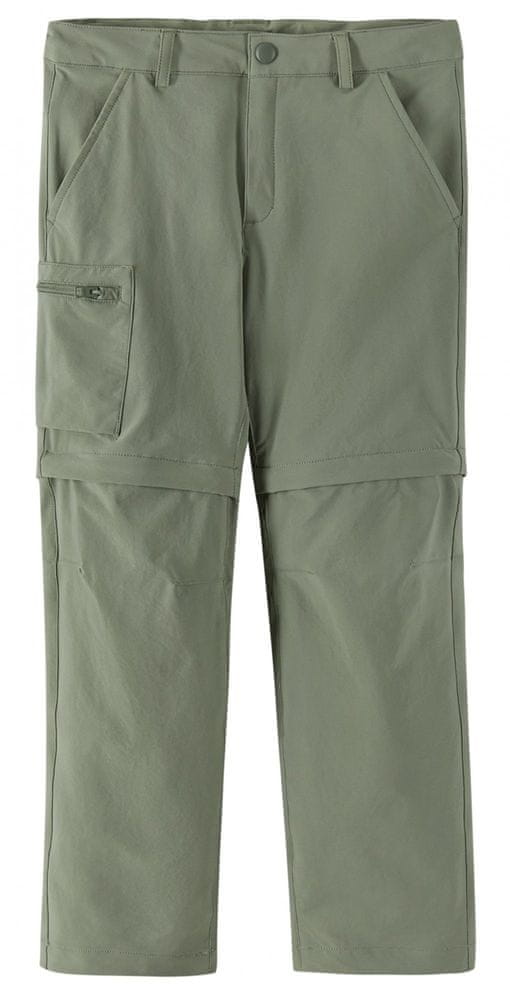 Reima dívčí kalhoty s odepínacími nohavicemi Tuplat 532271-8920 zelená 116