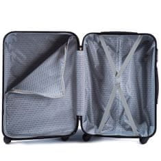 Wings Cestovní kufr skořepinový W17,růžovozlatý,palubní,50x32x20