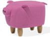 Růžová stolička prasátko PIGGY