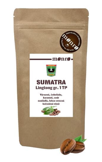 Káva Monro Sumatra Lingtong GR1 TP zrnková káva 100% Arabica