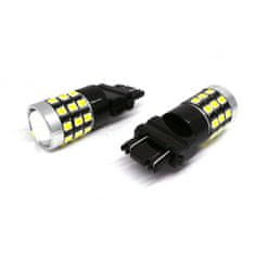motoLEDy P27/7W LED žárovka 3157 12-24V CANBUS 1400lm bílá s objektivem