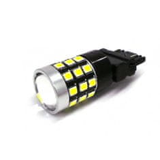 motoLEDy P27/7W LED žárovka 3157 12-24V CANBUS 1400lm bílá s objektivem