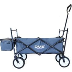 DMS Germany Skládací vozík se střechou / přepravní vozík / nosnost 70 kg / modrý