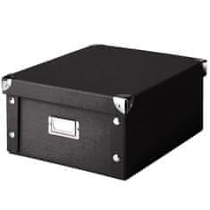 Zeller Box pro skladování, 31x26x14 cm, barva černá