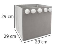 Atmosphera Dětský úložný box, 29 x 29 x 29 cm, šedý
