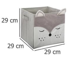 Atmosphera Úložný box, krabička na hračky FOX, 29x29x29 cm
