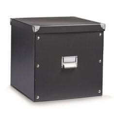 Zeller Box pro skladování, 34x33x32 cm, barva černá