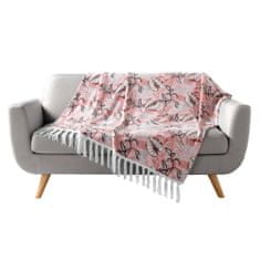 Douceur D'Interieur Přehoz na postel JARDIN, 125 x 150 cm, růžový