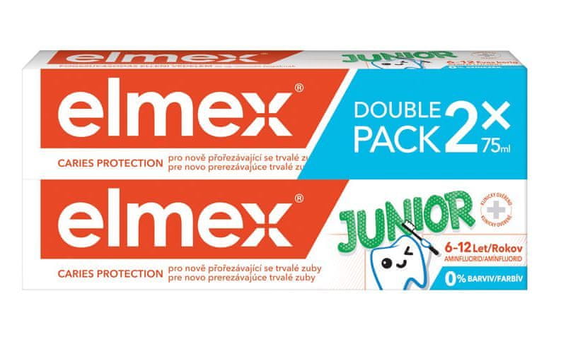 Levně Elmex Kids zubní pasta Junior 2ks