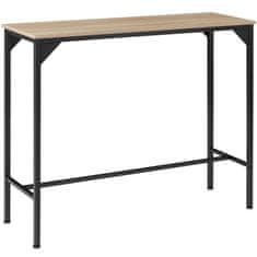 tectake Barový stůl Kerry 120x40x100,5cm - Industrial světlé dřevo, dub Sonoma