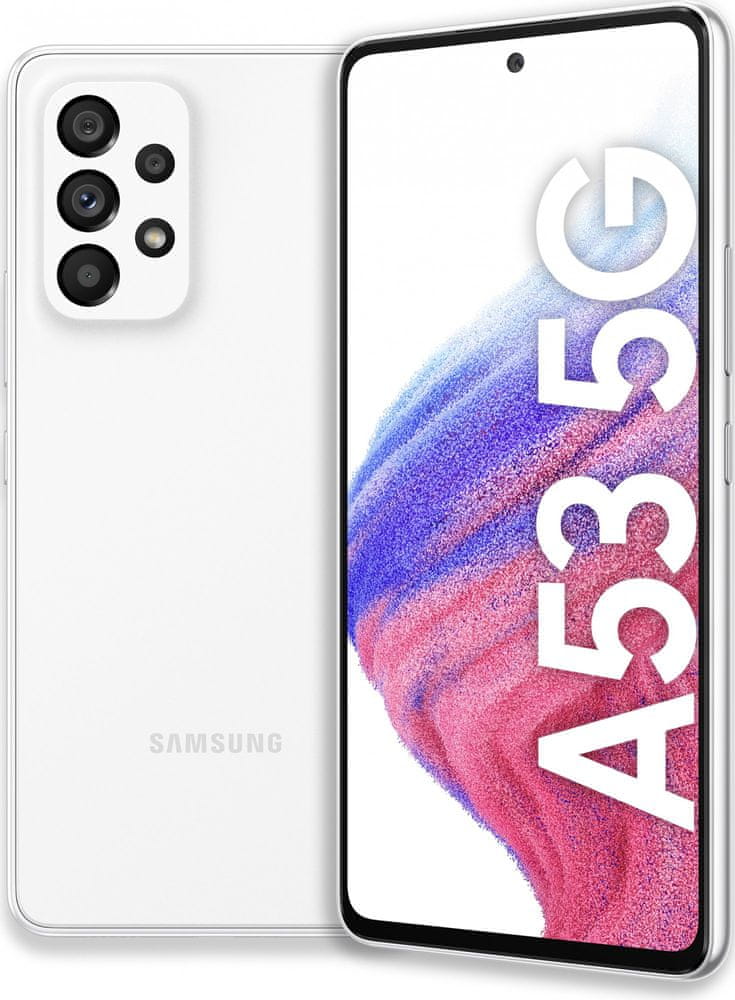 Samsung Galaxy A53 5G, 8GB/256GB, White - zánovní