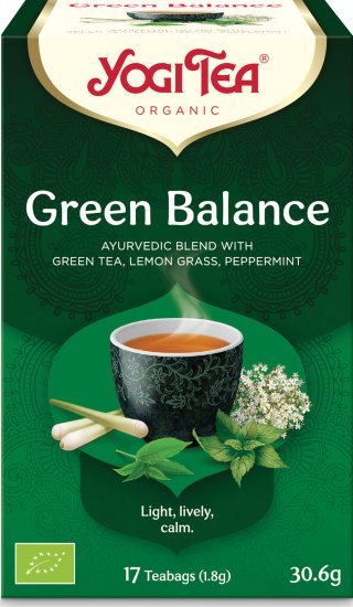 Yogi Tea Bio Zelená rovnováha 17 x 1,8 g