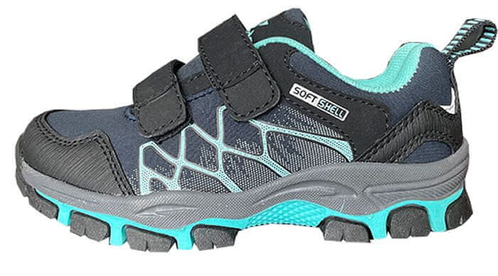 Alpinex chlapecká softshellová outdoorová obuv A222001A tmavě modrá 33