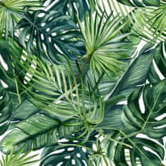 Muralo Tapeta pro mladé PŘÍRODA zeleň Tropické listí