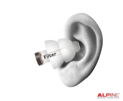  špunty do uší alpine partyplug dlouhá životnost z hypoalergenního materiálu omyvatelné vyrobeny v holandsku ideální na koncerty ochrana sluchu 