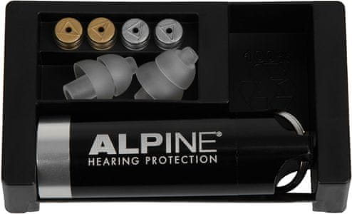 špunty do uší alpine MusicSafe dlouhá životnost z hypoalergenního materiálu omyvatelné vyrobeny v holandsku ideální na koncerty ochrana sluchu