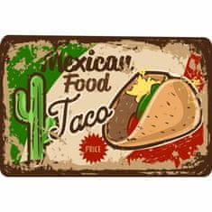 Retro Cedule Cedule Restaurace menu - Mexican Food Taco